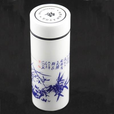 真空銀內(nèi)膽青花水晶杯-760