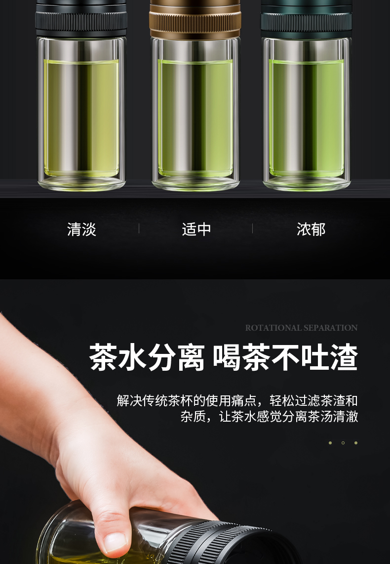 雙層玻璃杯茶水分離(圖6)