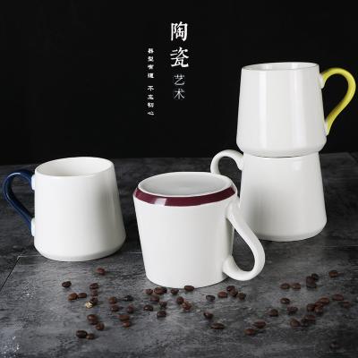 新骨瓷大容量防倒馬克杯